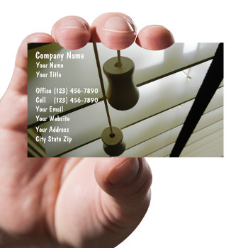 Window Fashions Business Cards by Luckyturtle at Zazzle