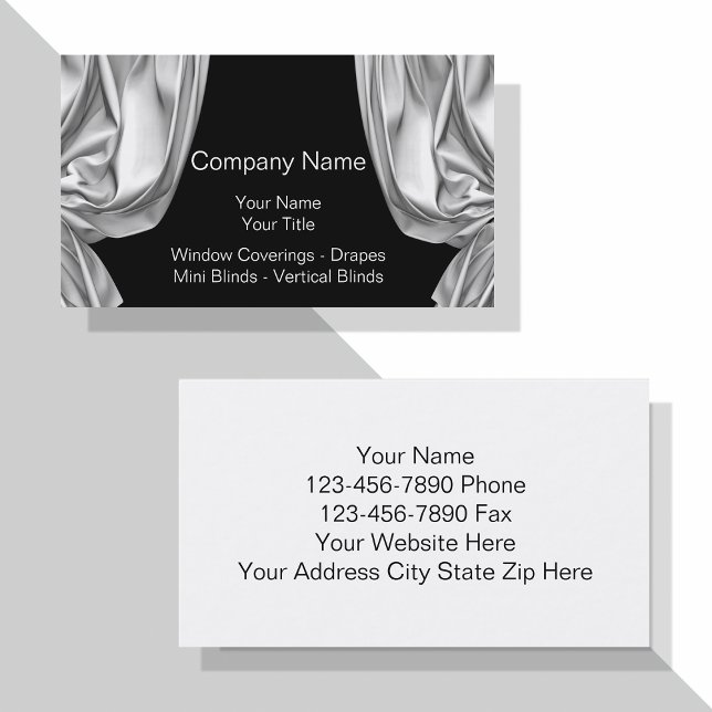 Window Fashions Business Cards (Creator Uploaded)
