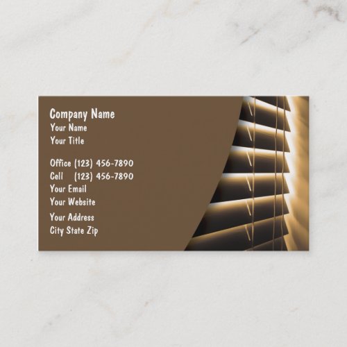 Window Fashions Business Cards