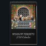 Window Ferrets Calendar<br><div class="desc">A ferret lovers calendar with a collection of unique images reflecting the months of the year.</div>