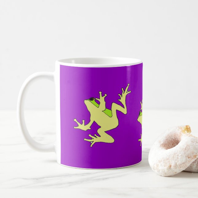 Window Frogs mug (With Donut)