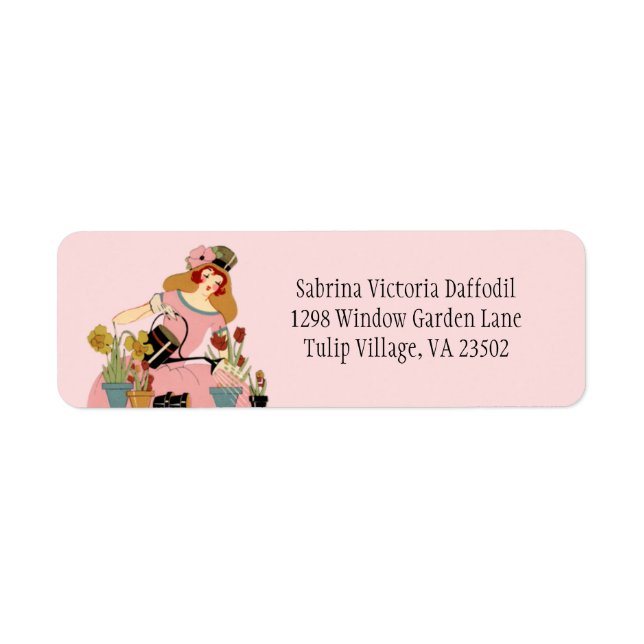 Window Garden in Pink Label (Front)