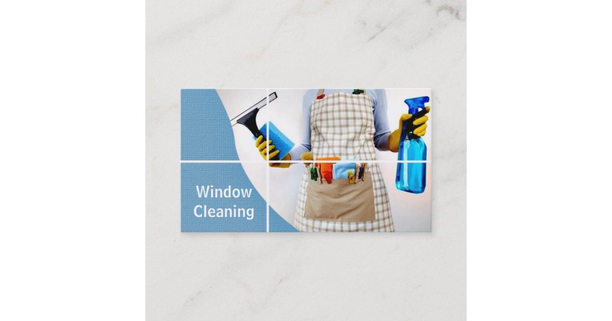 Window, Glass, House Cleaning Business Card