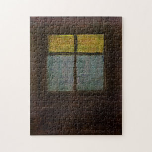Window in Acrylic on Canvas Cloth Jigsaw Puzzle