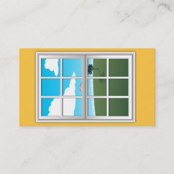 Window Installation Business Card by JeffTaylorDesign at Zazzle