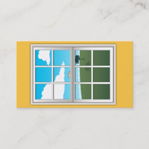 Window installation business card