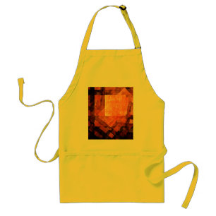 Window Light Modern Geometric Squares Abstract Art Adult Apron