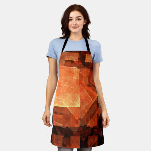 Window Light Modern Geometric Squares Abstract Art Apron