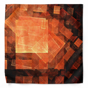 Window Light Modern Geometric Squares Abstract Art Bandana