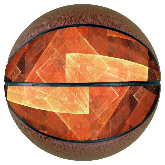 Window Light Modern Geometric Squares Abstract Art Basketball (Front)