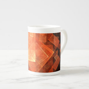 Window Light Modern Geometric Squares Abstract Art Bone China Mug