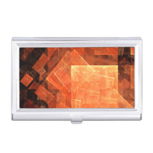 Window Light Modern Geometric Squares Abstract Art Business Card Case