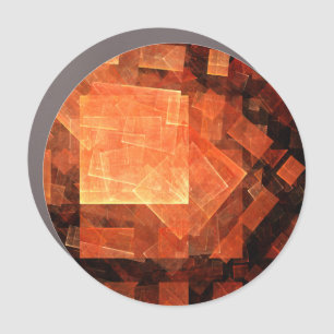 Window Light Modern Geometric Squares Abstract Art Car Magnet