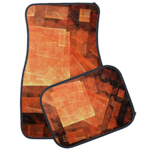 Window Light Modern Geometric Squares Abstract Art Car Mat