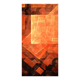 Window Light Modern Geometric Squares Abstract Art Card