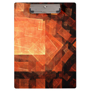 Window Light Modern Geometric Squares Abstract Art Clipboard