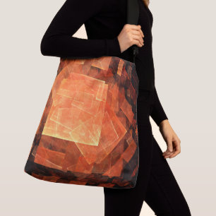 Window Light Modern Geometric Squares Abstract Art Crossbody Bag
