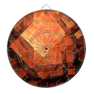 Window Light Modern Geometric Squares Abstract Art Dartboard With Darts