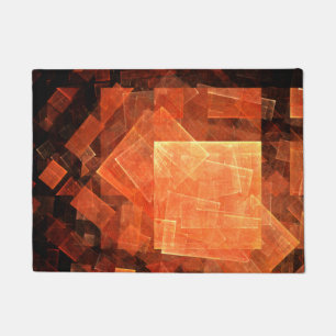 Window Light Modern Geometric Squares Abstract Art Doormat