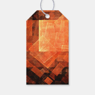 Window Light Modern Geometric Squares Abstract Art Gift Tags