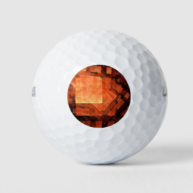 Window Light Modern Geometric Squares Abstract Art Golf Balls (Front)