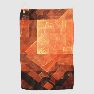 Window Light Modern Geometric Squares Abstract Art Golf Towel