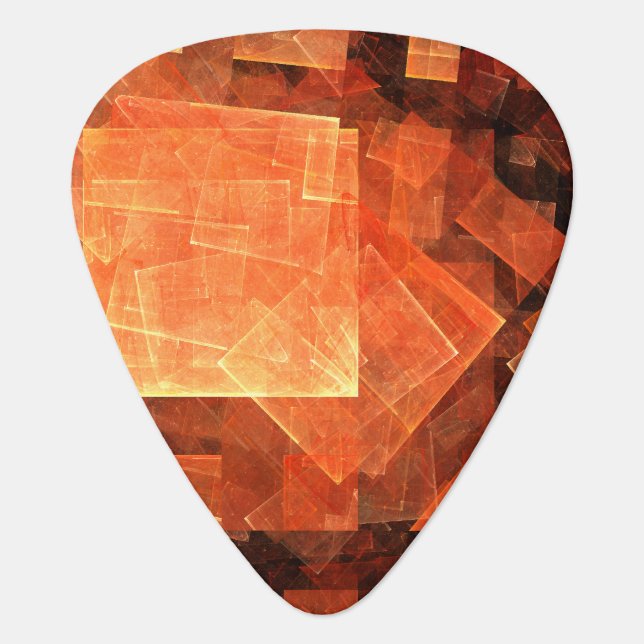 Window Light Modern Geometric Squares Abstract Art Guitar Pick (Front)