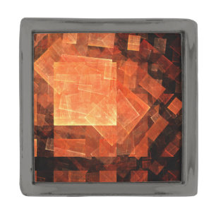 Window Light Modern Geometric Squares Abstract Art Gunmetal Finish Lapel Pin