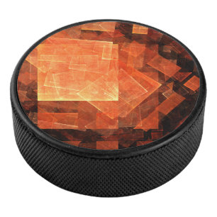 Window Light Modern Geometric Squares Abstract Art Hockey Puck