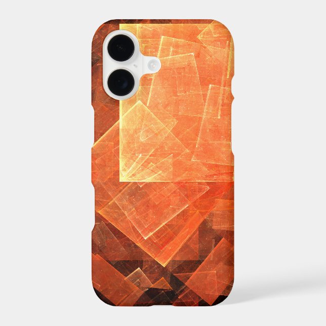 Window Light Modern Geometric Squares Abstract Art iPhone Case (Back)