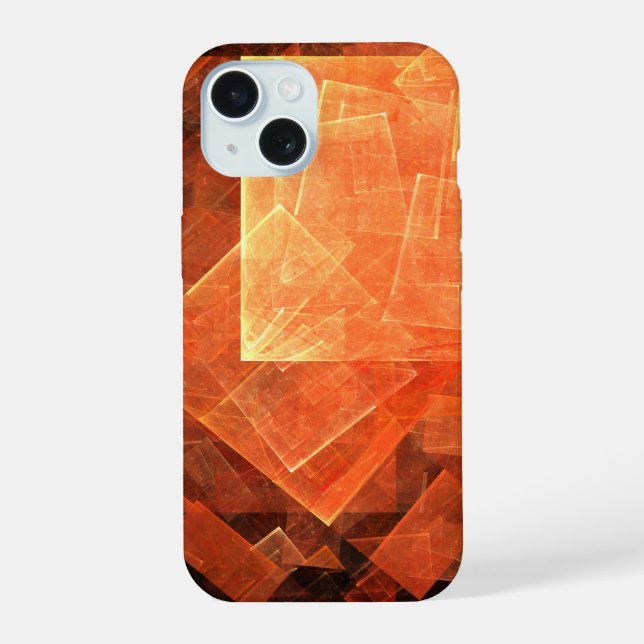 Window Light Modern Geometric Squares Abstract Art Iphone Case (Back)