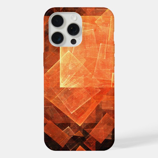 Window Light Modern Geometric Squares Abstract Art iPhone Case (Back)