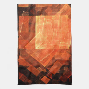 Window Light Modern Geometric Squares Abstract Art Kitchen Towel