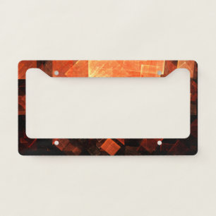 Window Light Modern Geometric Squares Abstract Art License Plate Frame