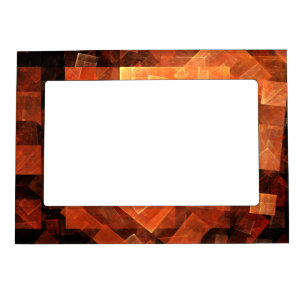 Window Light Modern Geometric Squares Abstract Art Magnetic Frame