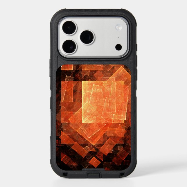 Window Light Modern Geometric Squares Abstract Art Otterbox iPhone Case (Back)