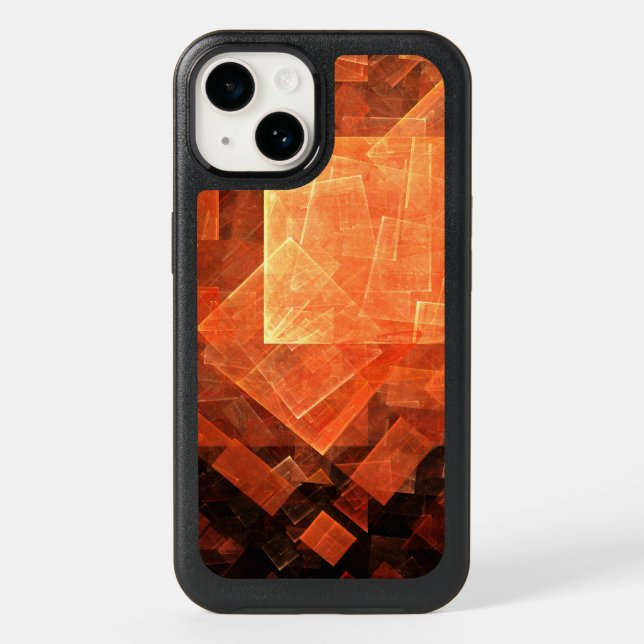 Window Light Modern Geometric Squares Abstract Art Otterbox iPhone Case (Back)
