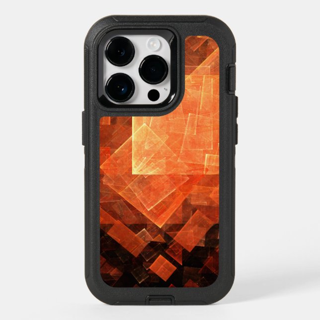Window Light Modern Geometric Squares Abstract Art Otterbox iPhone Case (Back)