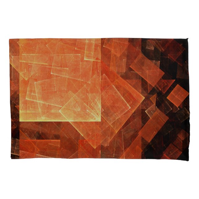 Window Light Modern Geometric Squares Abstract Art Pillowcase (Front)