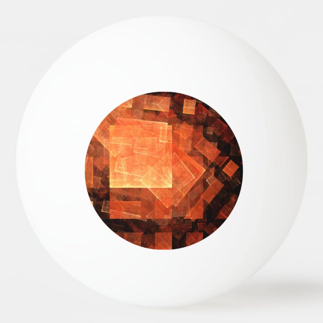 Window Light Modern Geometric Squares Abstract Art Ping-Pong Ball (Front)