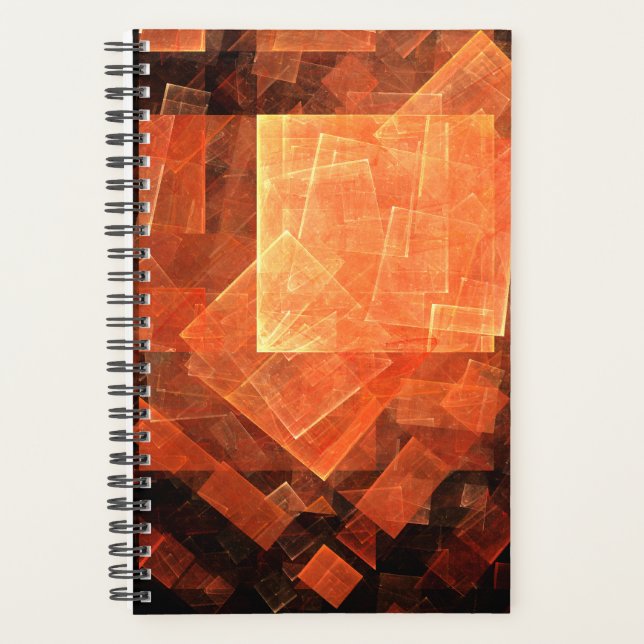Window Light Modern Geometric Squares Abstract Art Planner (Front)