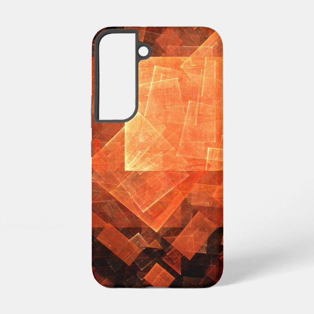 Window Light Modern Geometric Squares Abstract Art Samsung Galaxy Case (Back)