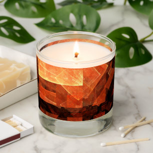 Window Light Modern Geometric Squares Abstract Art Scented Candle