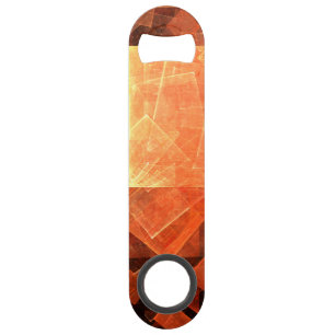 Window Light Modern Geometric Squares Abstract Art Speed Bottle Opener