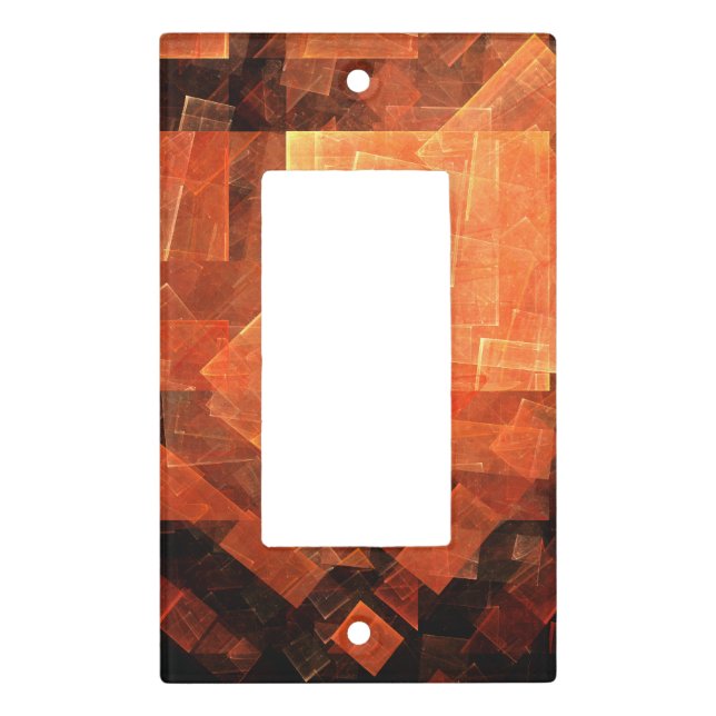 Window Light Modern Geometric Squares Abstract Art Switch Cover (Front)
