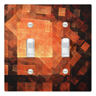 Window Light Modern Geometric Squares Abstract Art Switch Cover