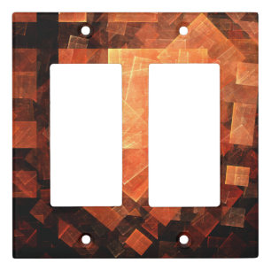 Window Light Modern Geometric Squares Abstract Art Switch Cover