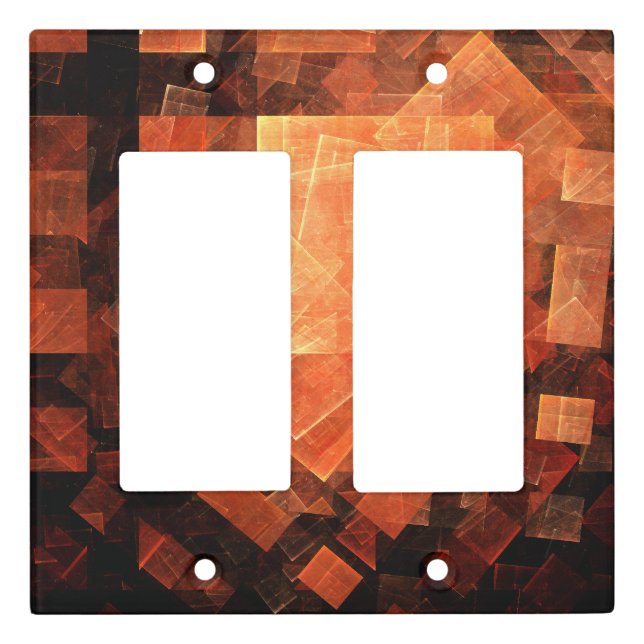 Window Light Modern Geometric Squares Abstract Art Switch Cover (Front)