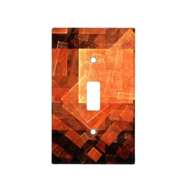 Window Light Modern Geometric Squares Abstract Art Switch Cover (Front)