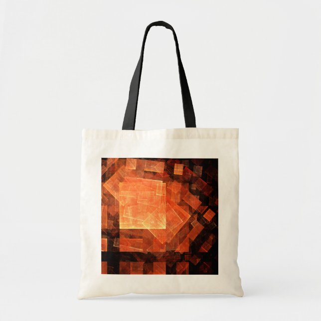 Window Light Modern Geometric Squares Abstract Art Tote Bag (Front)
